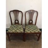 A set of Edwardian dining chairs