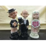 Three ceramic Shelley style figures after Mabel Lucy Attwell (3)