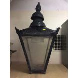 An early 20th century metal lantern