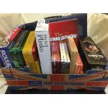 A quantity of games - Roulette, Poker set, card games, books,
