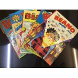 A box of assorted late 20th century Beano and Dandy annuals,