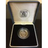 Three boxed 1977 Silver proof crowns,