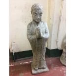 A garden figure - monk