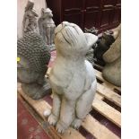 A garden figure - cat