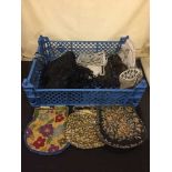 A basket of assorted early 20th century beaded purses