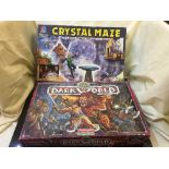 A box of jigsaws - MB Crystal maze, Waddingtons dark world,