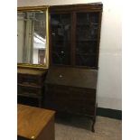 A Victorian mahogany bureau bookcase