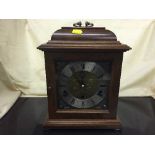 A Northern Goldsmiths of Newcastle mantel clock in presentation box