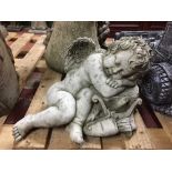 A garden figure - cherub