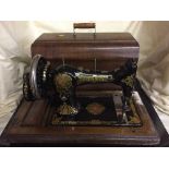 A Jones hand sewing machine