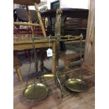 Set of brass Lavery balance scales