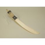 19th/early 20th century Indian ivory letter opener or page turner,