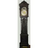 Impressive German, Peerless eight day longcase clock, dead beat, with maintaining power,