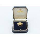 Royal Mail 9ct gold tie clip, cased.
