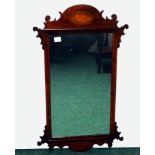 Edwardian mahogany mirror in the Georgian style,
