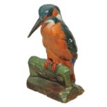 Rare Archibald Thorburn hand painted ceramic figure of a kingfisher,