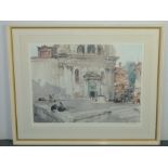 Campo San Trovaso, colour print after an