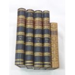 BELL JAMES. Comprehensive Gazetteer of England & Wales. 4 vols. No maps. Half dark calf.