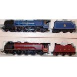 (2) Hornby. 4-6-2 loco & tender. 46233 'Princess Alice', blue, B.R.; 4-6-2 loco & tender.