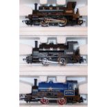 (3) Hornby. 0-4-0T loco. 2 x 16023, black, L.M.S.; 0-4-0T loco.