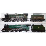 (2) Hornby Railways. 4-6-2 loco & tender. 46209 'Princess Beatrice', green, B.R.