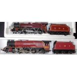 (2) Hornby. 4-6-2 loco & tender. 6250 'Duchess of Sutherland', red, L.M.S.; 4-6-0 loco & tender.