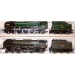 (2) Hornby. 4-6-2 loco & tender. 70000 'Britannia', green, B.R.; 4-6-2 loco & tender.