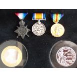 WWI Centenary Coin & Medal collection. £2 Silver Proof & silver £20. With miniature 1914-15 Trio.
