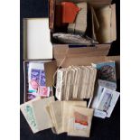 Collection of silk & other cigarette cards, etc.