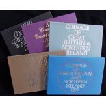 (5) Brill. Unc. sets. 1977-1981. Cased.