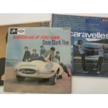 Bag of records, to include 33'1/3 LPs by The Caravelles, Dave Clark Five, 45rpm records,