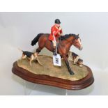 Border Fine Arts figure "Collecting the Hounds (huntsman & two hounds)", no.