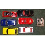 Bedford vehicle badge; 6 various Diecast cars.