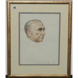 ROBERT FORRESTER. Portrait of Ritson Graham. Watercolour. 12" x 9". Inscribed.