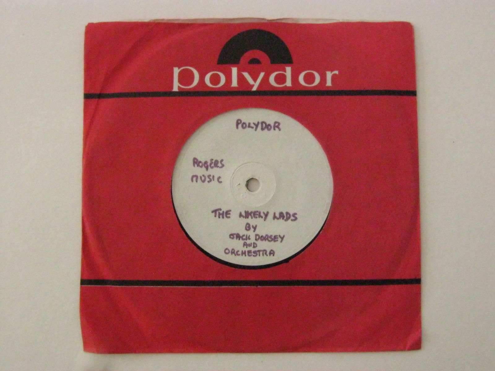 Jack Dorsey, Dance of the Daleks/The Likely Lads, Polydor BM 56020, 45rpm record, in company sleeve, - Image 2 of 2