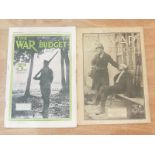 Two copies of The War Budget, No. 1 (The Reality of War) & No. 6 (The British Outpost).