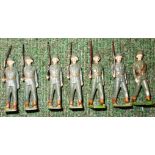 Set of 7 Britains 1950's US Infantry.