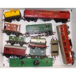 0-6-0 diesel electric shunter, ten various rolling stock & carriages.