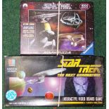 Star Trek jigsaw & video board game, boxed.