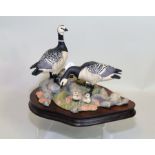 Border Fine Arts figure "Barnacle Geese", no. PS05, modelled by Richard Roberts, ltd. ed. no.