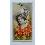 TADDY, Actresses with Flowers, No. 2, small corner crease, G