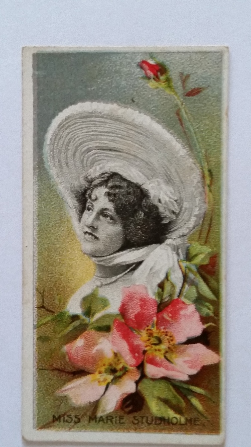 TADDY, Actresses with Flowers, No. 23, VG