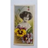 TADDY, Actresses with Flowers, No. 22, small corner crease, G