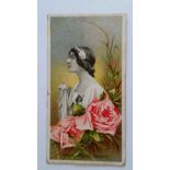 TADDY, Actresses with Flowers, No. 13, small corner crease, G