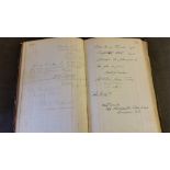 THEATRE, autograph/comments book from a Bradford B&B which provided accommodation for artists from