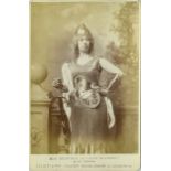 THEATRE, D'Oyly Carte, cabinet photos, Miss Brandram as Lady Blanche in Princess Ida (by Elliott &