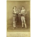 THEATRE, D'Oyly Carte, cabinet photos, couples in costume, Florence Perry & Mr H A Lytton in The