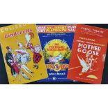 THEATRE PROGRAMMES, nationwide pantomime selection, 1930s-1980s, inc. London Palladium, Wimbledon,