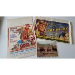 CINEMA, selection, mainly John Wayne inc. posters, lobby cards, FoH; Big Jake, The Alamo, Jet Pilot,