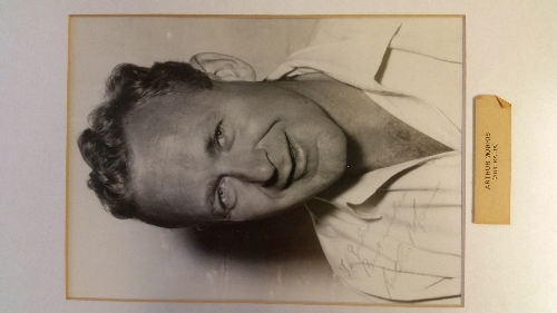 CRICKET, signed original press photo by Arthur Morris, member of 1948 Australia team, h/s, 7 x 9,